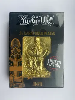 Yu-Gi-Oh! Limited Edition 24K Gold Plated Collectable Metal Card - Jinzo :: - Image 1