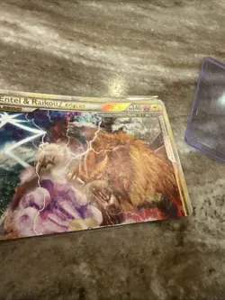 Pokemon TCG Entei Raikou Legend Holo Card 90/95 Unleashed Ultra Rare HP/DMG - Image 3