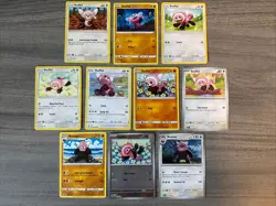 Stufful Bewear Pokemon Card Collection Lot Of 10 With Reverse Holo - Image 2