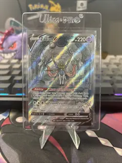 Pokemon TCG Zacian V Crown Zenith: Galarian Gallery NM Card #GG48 Ultra Rare - Image 1