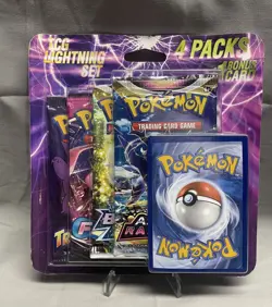 Pokemon TCG Lightning Set 4 Packs + 1 Bonus Card! Brand New/Sealed Fusion Strike - Image 1