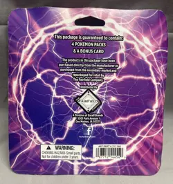 Pokemon TCG Lightning Set 4 Packs + 1 Bonus Card! Brand New/Sealed Fusion Strike - Image 2