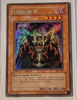 '96 Konami Yu-Gi-Oh Trading Card Lord Of D. Limited Edition Near Mint YC1 - Image 1