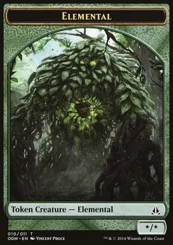 MTG Magic the Gathering Token - Elemental (10/198) Oath of the Gatewatch LP - Image 1