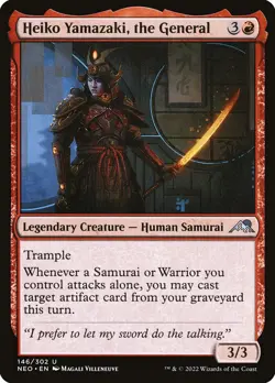 MTG Heiko Yamazaki, the General (146/604) Kamigawa Neon Dynasty NM - Image 1