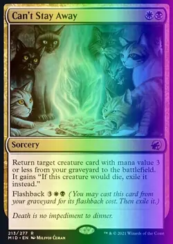 MTG Can't Stay Away (213/549) Innistrad Midnight Hunt NM FOIL - Image 1