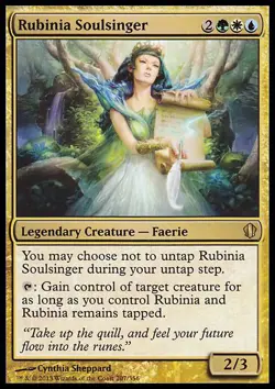 MTG Magic the Gathering Rubinia Soulsinger (207/357) Commander 2013 LP - Image 1