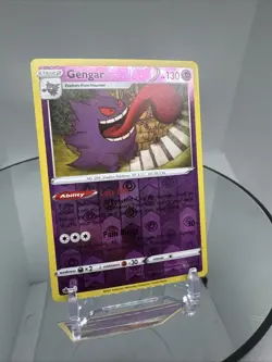 Gengar 057/198 Reverse Holo Pokemon Card | Chilling Reign SWSH06 - Image 3