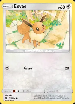 Pokemon Eevee (155/240) Lost Thunder LP - Image 1
