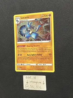 Pokemon Brilliant Stars - Lucario - 079/172 - Holo Rare - M/NM - Image 4