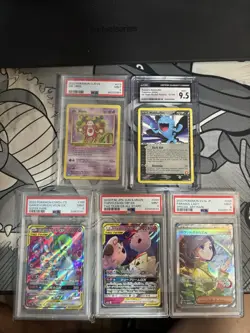 Pokemon TCG Graded Slabs Lot of 4 PSA 9 & 1 CGC 9.5. Parasol Lady, Tag Team. - Image 1
