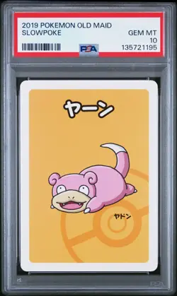 2019 POKEMON OLD MAID SLOWPOKE Japanese) PSA 10 - Image 1