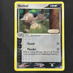 Nuzleaf 41/92 Stamp - Ex Legend Maker - Reverse Holo (NM-) - Pokemon TCG MP - Image 1