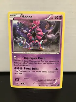 Hoopa Pokemon Steam Siege 51/114 Cracked Ice Holo Rare - Image 1