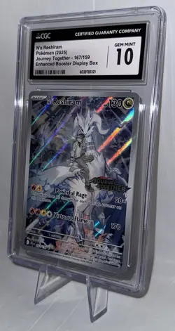 2025 Pokemon Journey Together N’s Reshiram 167/159 CGC 10 GEM MINT Stamped - Image 3