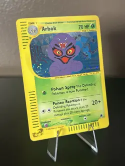 Arbok 3/165 Expedition Base Set Holo e-Reader Pokemon Card LP Swirl - Image 2