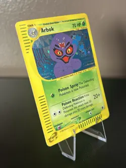 Arbok 3/165 Expedition Base Set Holo e-Reader Pokemon Card LP Swirl - Image 3