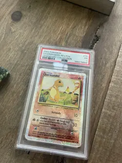 Pokemon TCG Charmander Legendary Collection Reverse Holo Card 70/110 PSA 1 - Image 2