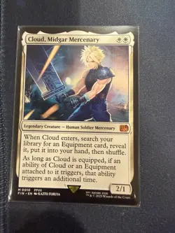 Magic the Gathering Cloud Midgar Mercenary Final Fantasy Regular Card - Image 1
