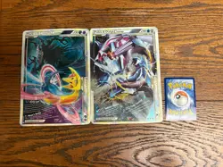 Pokemon LEGEND Jumbo Cards Darkrai Cresselia & Palkia Dialga Lot - Image 2