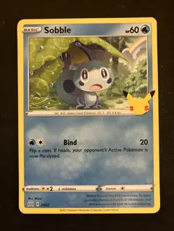 Pokemon - Sobble - McDonald's 25th Anniversary Promo - Card 24/25 - Image 1