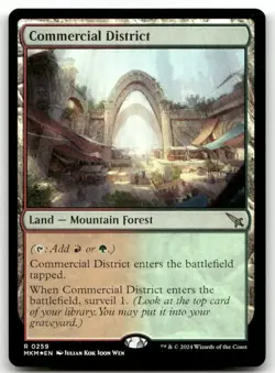 Commercial District #259 (Foil) (NM) Murders Karlov Manor MKM Magic MTG - Image 1