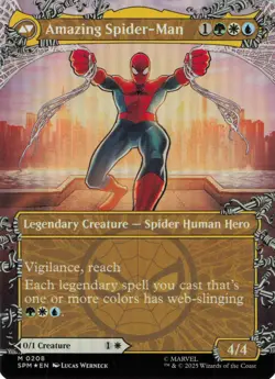 2025 Magic: The Gathering Spider-Man Peter Parker/Amazing Spider-Man #208 Foil - Image 1