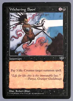 Withering Boon - Mirage (MIR) MTG - Image 1