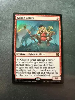 MTG: Duel Decks: Elves Vs. Inventors: Foil Goblin Welder: LP Condition - Image 1