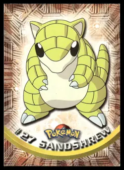 Pokemon Cards Sandshrew #27 Topps Trading Cards Series 1 LP *2 - Image 1