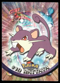 Pokemon Cards Rattata #19 Topps Trading Cards Series 1 MP *1 - Image 1