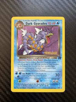 Pokemon Dark Gyarados 8/82 Holo Pre-release NM/LP - Image 1
