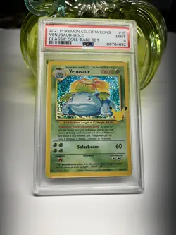 2021 POKEMON CELEBRATIONS CLASSIC COLL #15 VENUSAUR-HOLO PSA 9 - Image 1