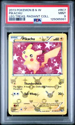 2013 POKEMON LEGENDARY TREASURES PIKACHU #RC7 HOLO PSA 9 MINT #125065991 - Image 1