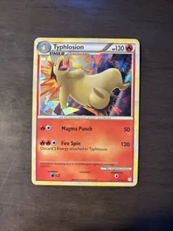 Typhlosion Holo Rare Cracked Ice 32/132 Lp Pokemon Card - Image 1