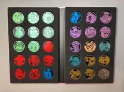 Pokemon TCG Official coin set2 set3 with album 30 holes - Image 2