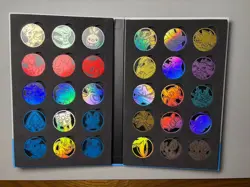 Pokemon TCG Official coin set2 set3 with album 30 holes - Image 3