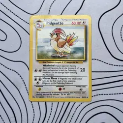 Pokemon TCG Pidgeotto 22/102 Base Set Non-Holo Rare MP/HP - Image 1