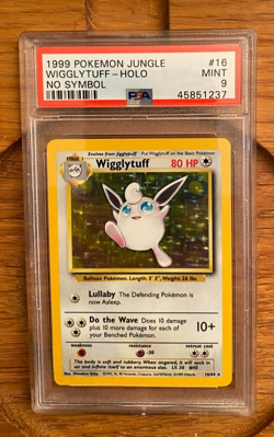 POKEMON JUNGLE WIGGLYTUFF HOLO NO SYMBOL 16/64 PSA 9 45851237 - Image 3