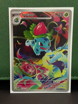 POKEMON Ivysaur Holofoil Illustration Rare ME01: Mega Evolution 134/132 NM - Image 1