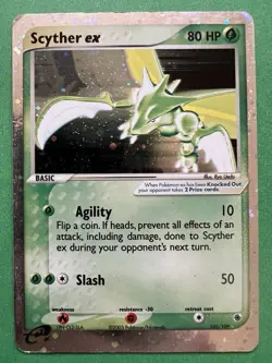 The Pokemon Company Scyther ex Ruby and Sapphire Ultra Rare Holo 80 HP 102/109 - Image 1