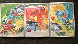 Pokemon First Partner Illustration Collection Series 1 Kanto Gen 1 Starters - Image 1