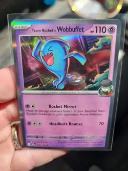 Pokemon TCG Team Rocket's Wobbuffet 082/182 : Destined Rivals Reverse Holo - Image 5