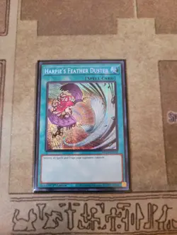 YUGIOH HARPIES FEATHER DUSTER MP24-EN058 PRISMATIC SECRET 1ST ED NM ALT ART - Image 1