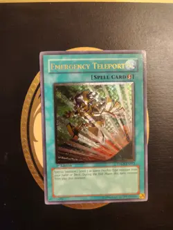 Yugioh - Emergency Teleport TDGS-EN053 Ultimate Rare 1st Edition - Image 1