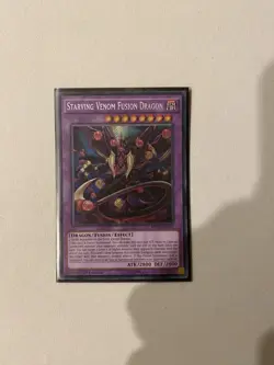 Yugioh Starving Venom Fusion Dragon MP17-EN147 Secret Rare 1st Ed NM - Image 1
