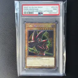 Yu-Gi-Oh! 2025 Dark Magician RA04-EN106 Arkana Artwork RA04 1st Edition PSA 9 - Image 1