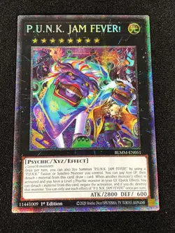 YUGIOH PUNK Jam Fever BLMM-EN051 1st Starlight Rare! - Image 1
