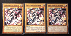 Yu-Gi-Oh! 3x Alexandrit-Drache, LDK2-DEK12/LDK2-DEK12, Common, 1.A., EX/EX/PL - Image 1
