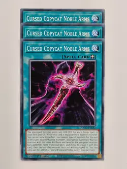 Yu Gi Oh - 3x DOOD-EN082 Cursed Copycat Noble Arms - Common - Image 1